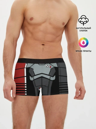 Мужские трусы боксеры / КОСТЮМ N7 | MASS EFFECT N7 | МАСС ЭФФЕКТ Н7