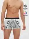 Мужские трусы боксеры / Серая абстракция