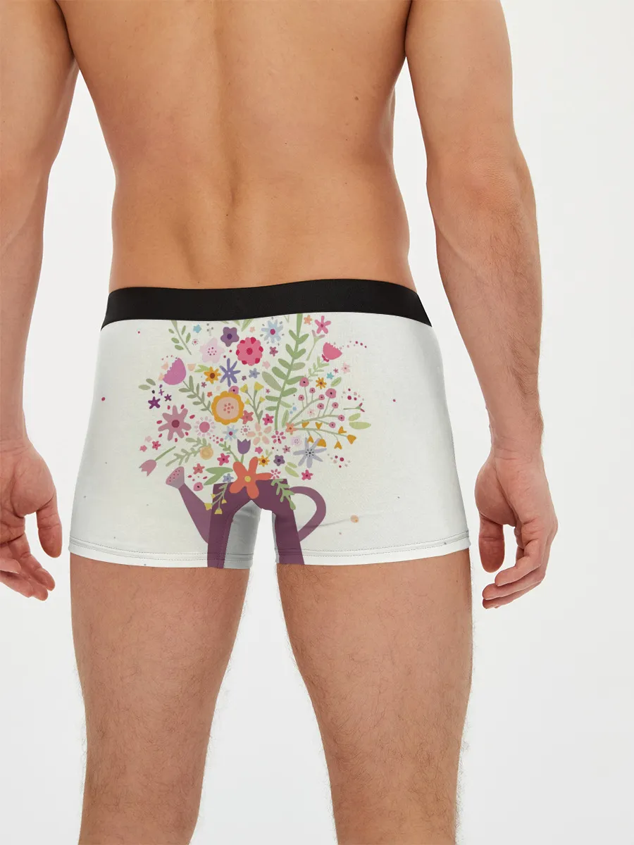 Мужские трусы боксеры / Цветы в чайнике