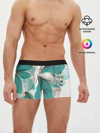 Мужские трусы боксеры / Цветок