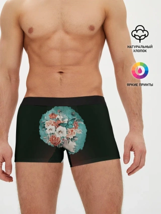 Мужские трусы боксеры / Girl in flowers