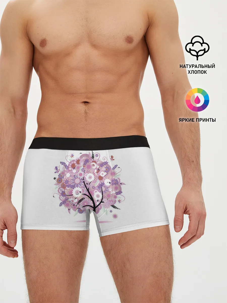 Мужские трусы боксеры / Цветочное Дерево