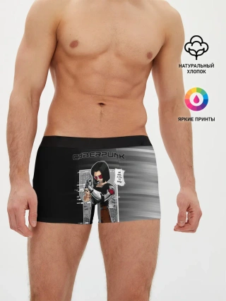 Мужские трусы боксеры / Cyberpunk 2077 WE HAVE A CITY TO BURN!