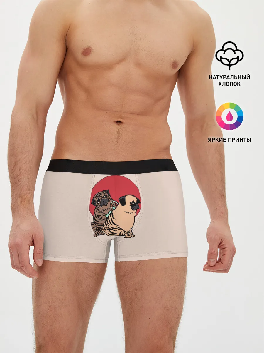 Мужские трусы боксеры / Мопсы | Тату мастер