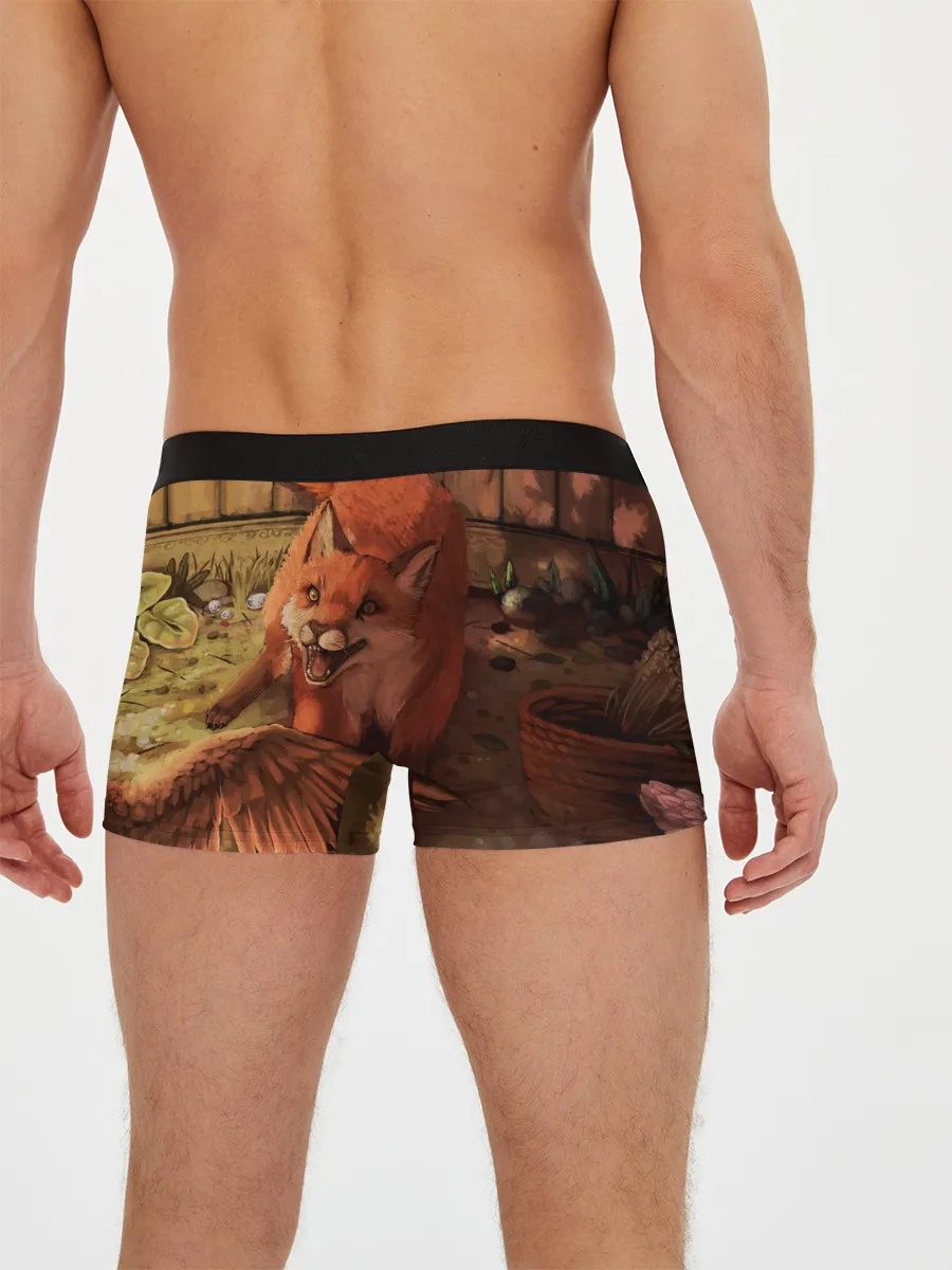 Мужские трусы боксеры / Хищная лисица