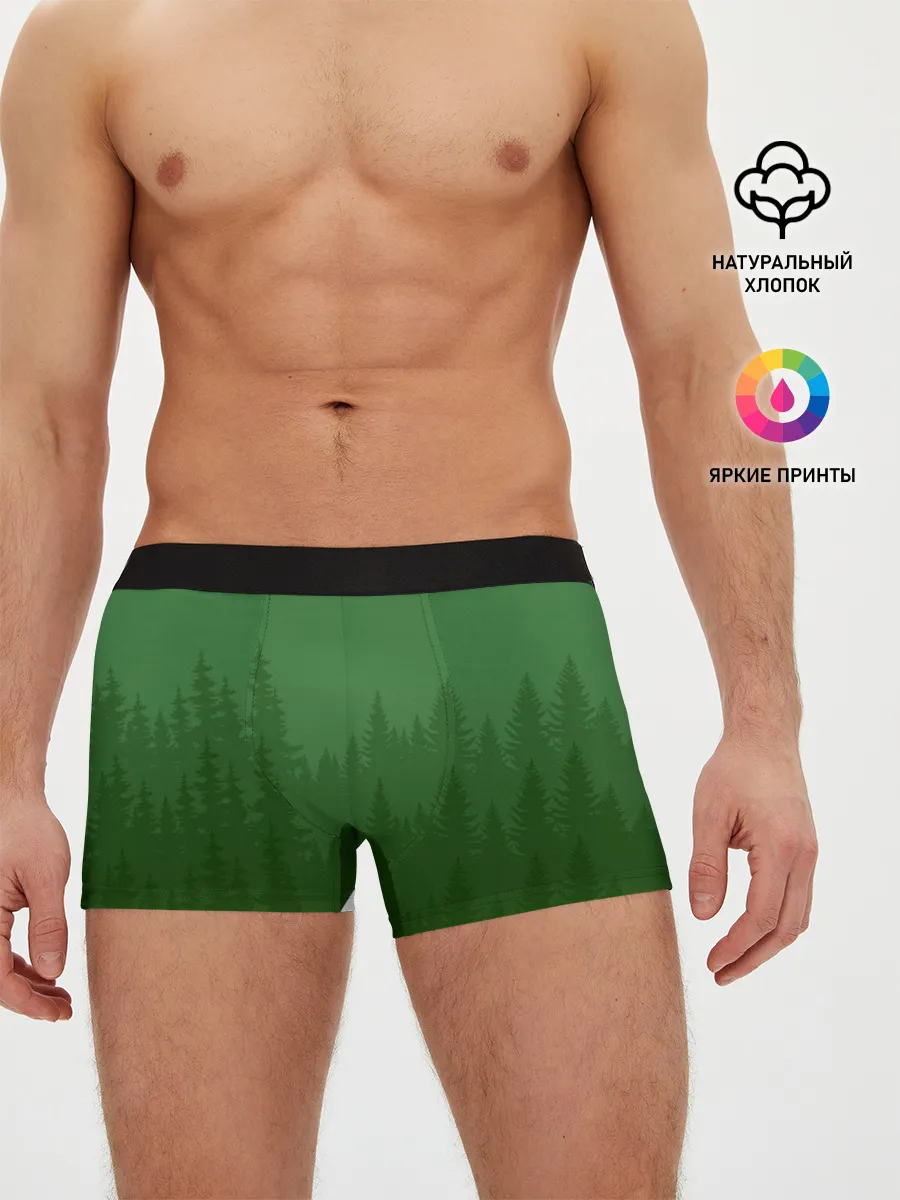 Мужские трусы боксеры / Зеленый Лес