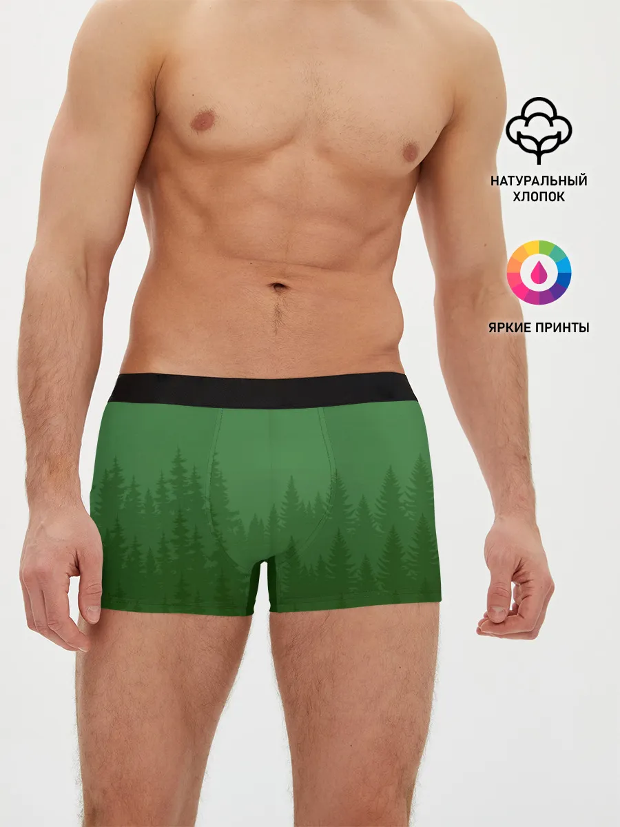 Мужские трусы боксеры / Зеленый Лес