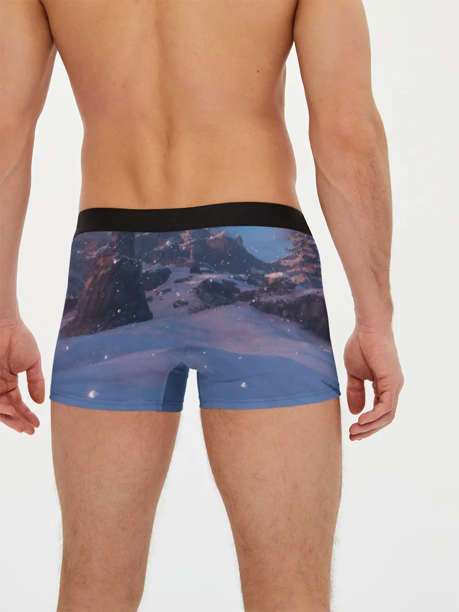 Мужские трусы боксеры / Valheim лого с секирой