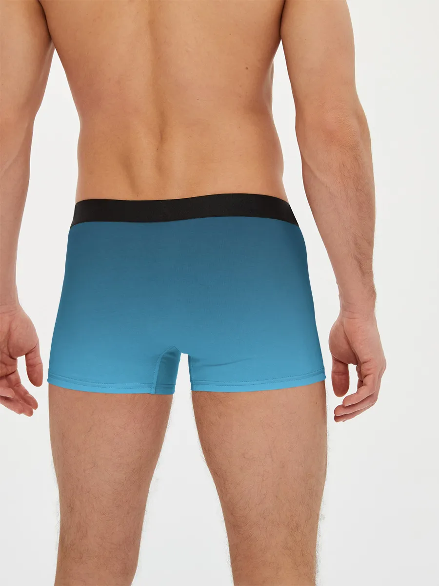 Мужские трусы боксеры / черный дух волка