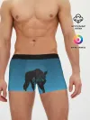 Мужские трусы боксеры / черный дух волка