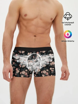 Мужские трусы боксеры / Death and roses