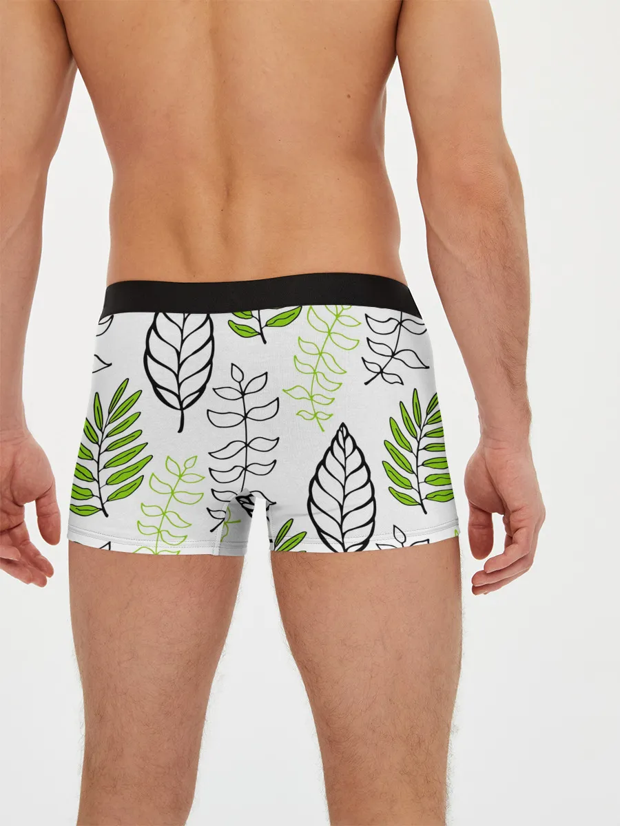 Мужские трусы боксеры / Листья