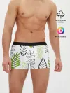 Мужские трусы боксеры / Листья