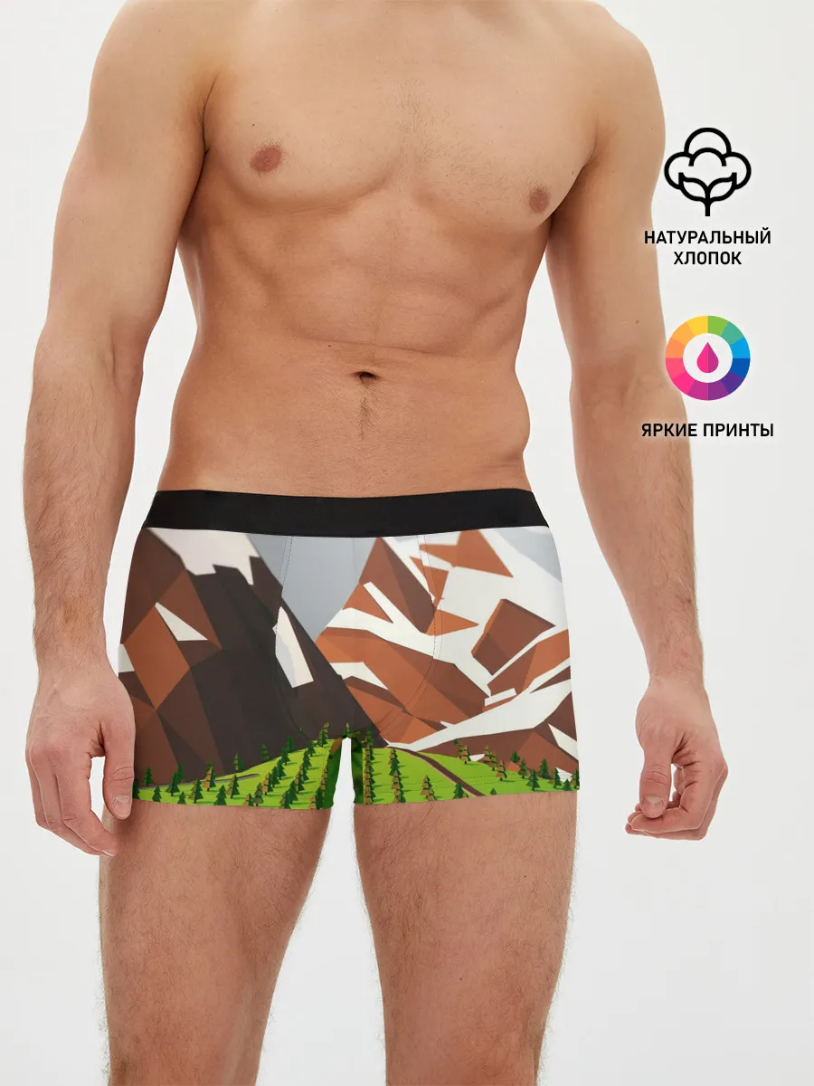 Мужские трусы боксеры / Горы