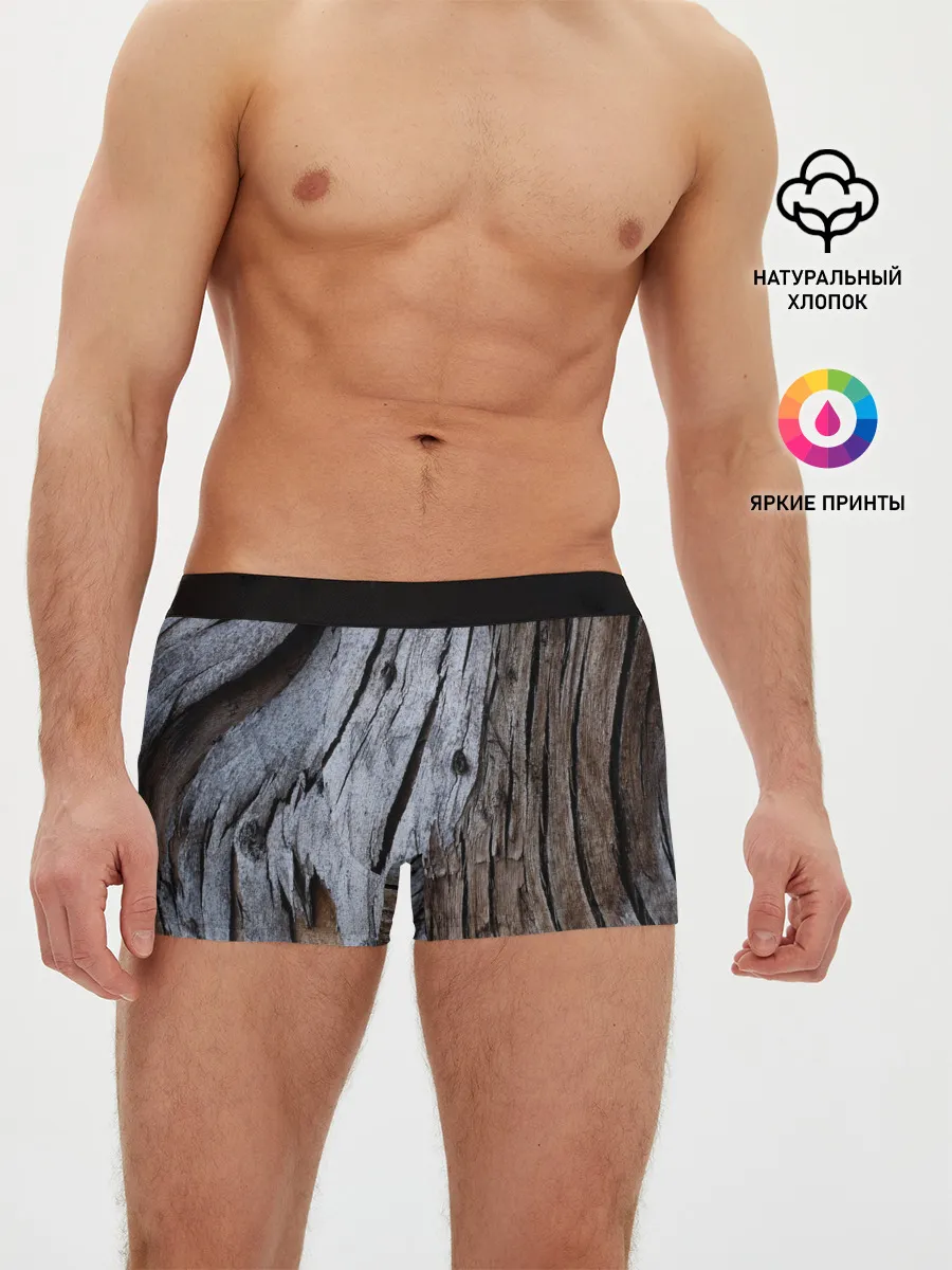 Мужские трусы боксеры / Древесная кора