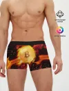 Мужские трусы боксеры / БИТКОИН ОГОНЬ