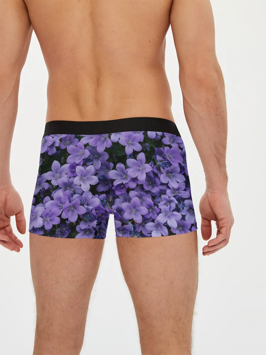 Мужские трусы боксеры / Фиолетовый цвет весны