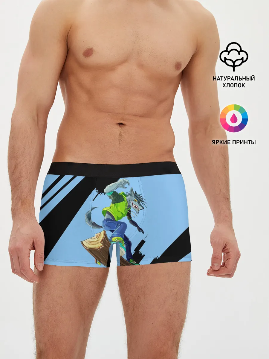 Мужские трусы боксеры / Волк