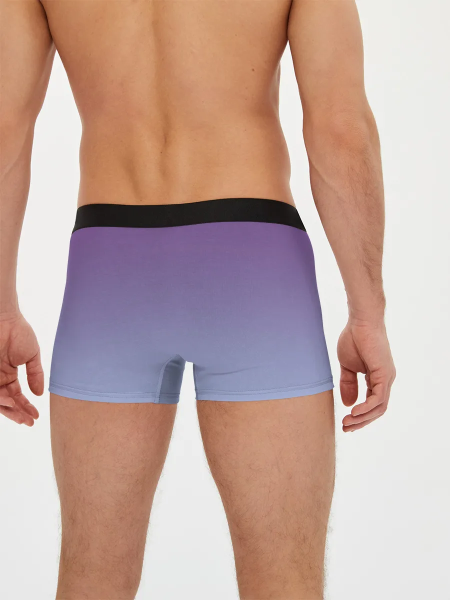 Мужские трусы боксеры / кот звездное небо спит