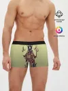 Мужские трусы боксеры / лесной волшебник акварель