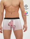 Мужские трусы боксеры / мультяшный мопс