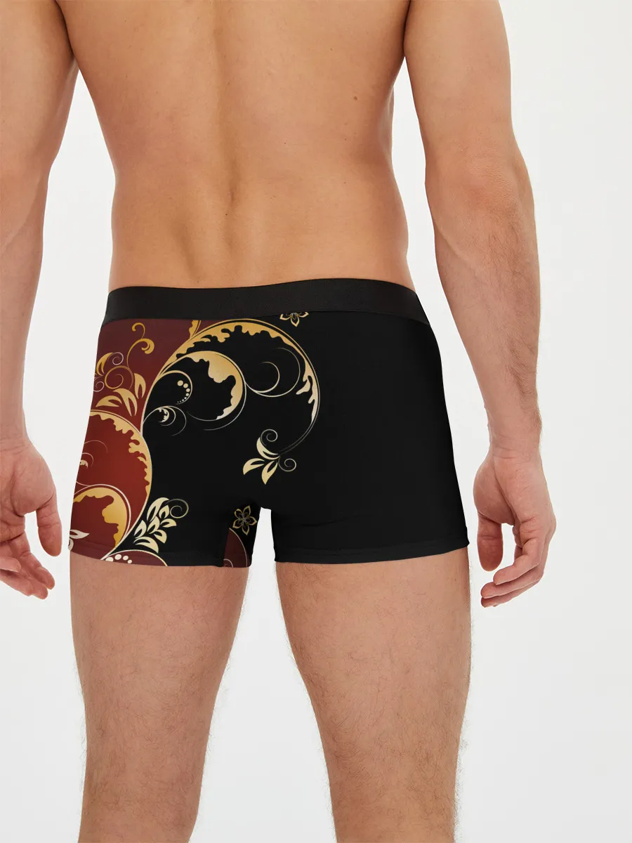 Мужские трусы боксеры / Узор - Хохлома