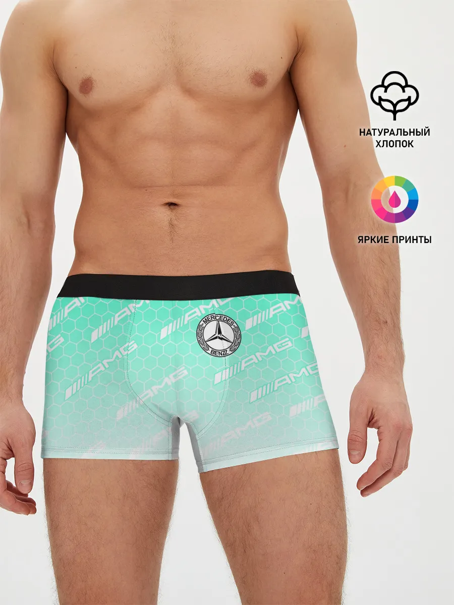 Мужские трусы боксеры / MERCEDES BENZ AMG