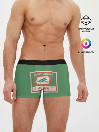 Мужские трусы боксеры / Спички green