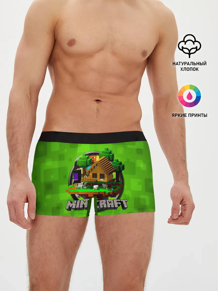 Мужские трусы боксеры / Minecraft