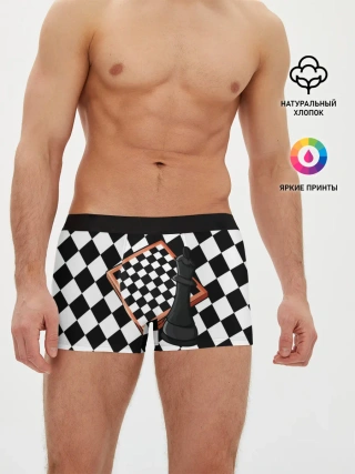 Мужские трусы боксеры / Шахматы