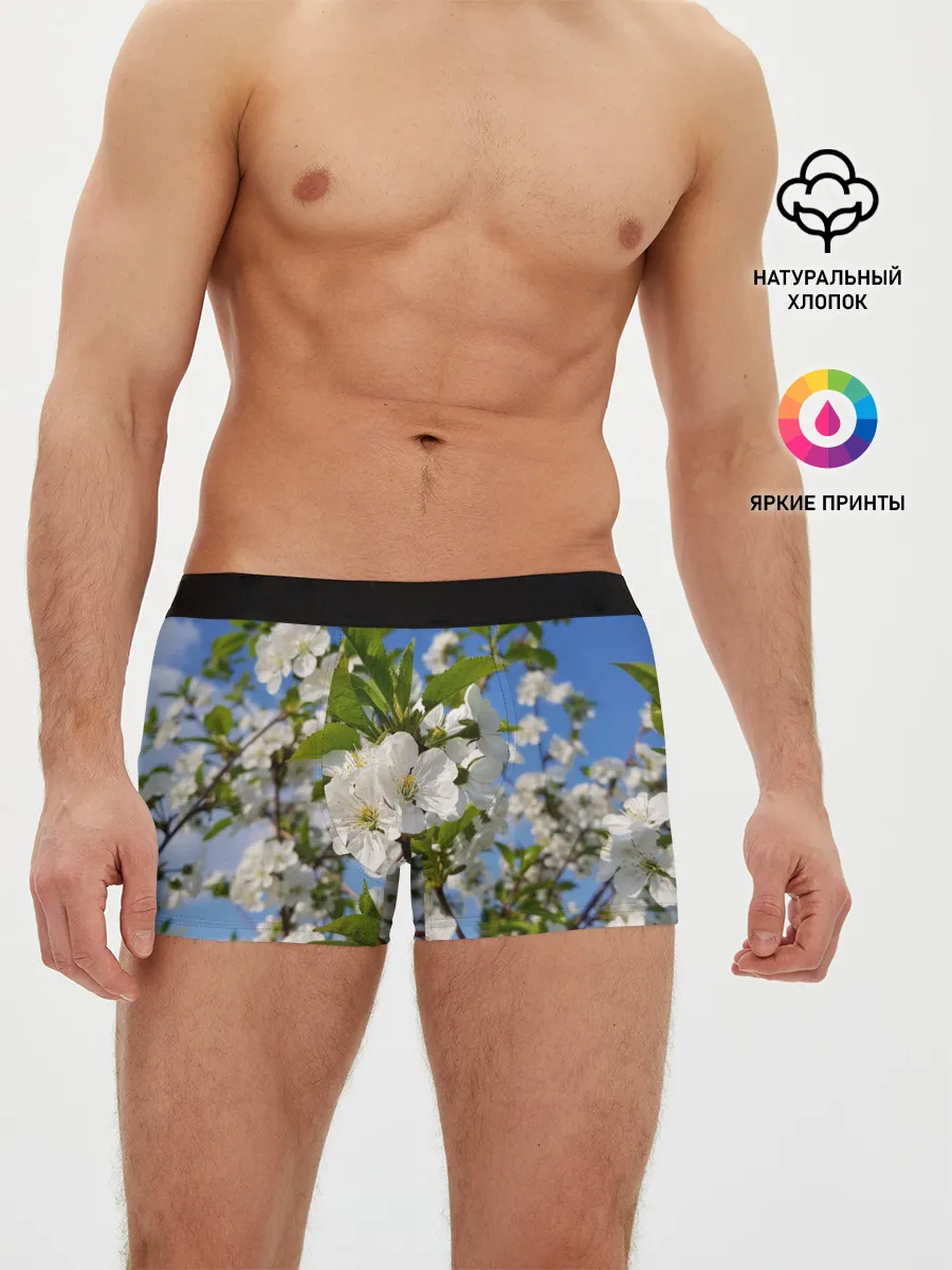 Мужские трусы боксеры / Цвет вишни
