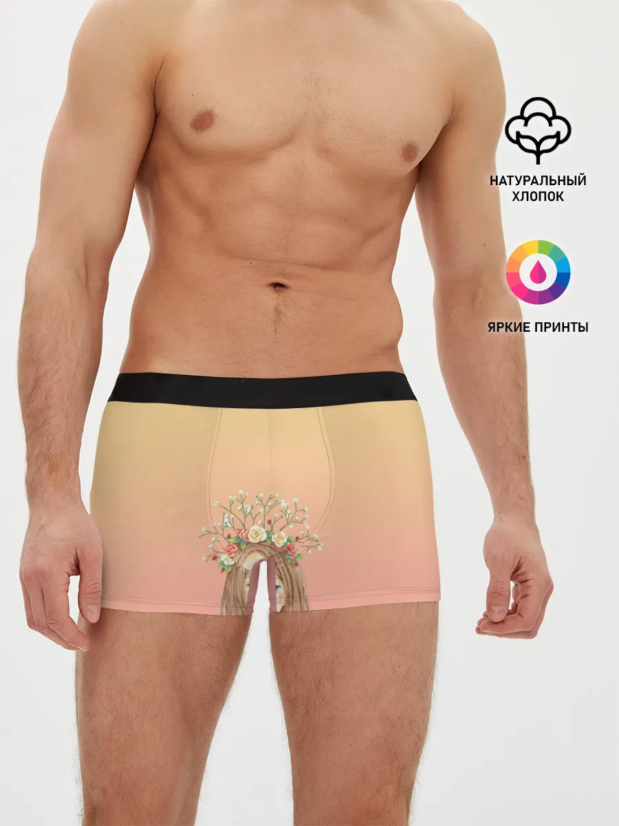 Мужские трусы боксеры / девочка и кролик