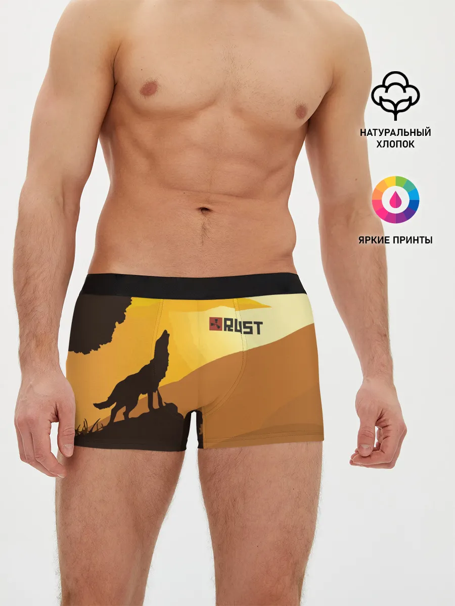Мужские трусы боксеры / Rust
