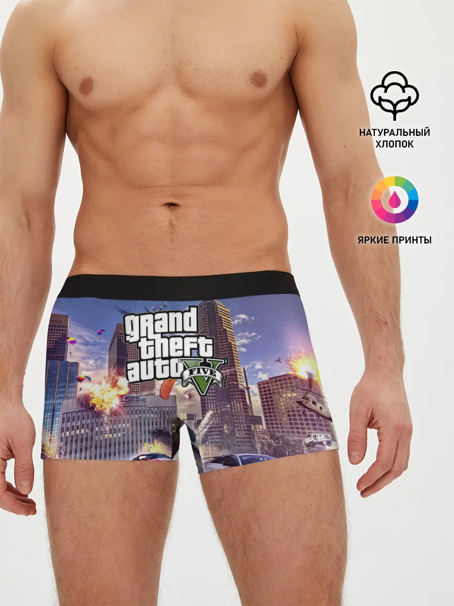 Мужские трусы боксеры / ЭКШЕН Grand Theft Auto V
