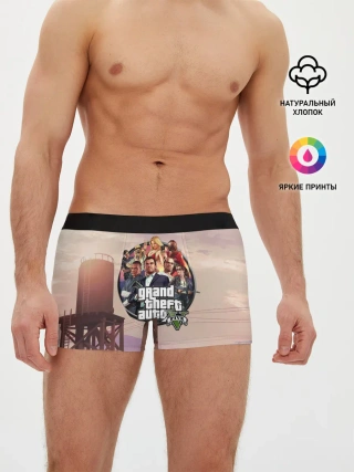 Мужские трусы боксеры / Grand Theft Auto 5 персонажи