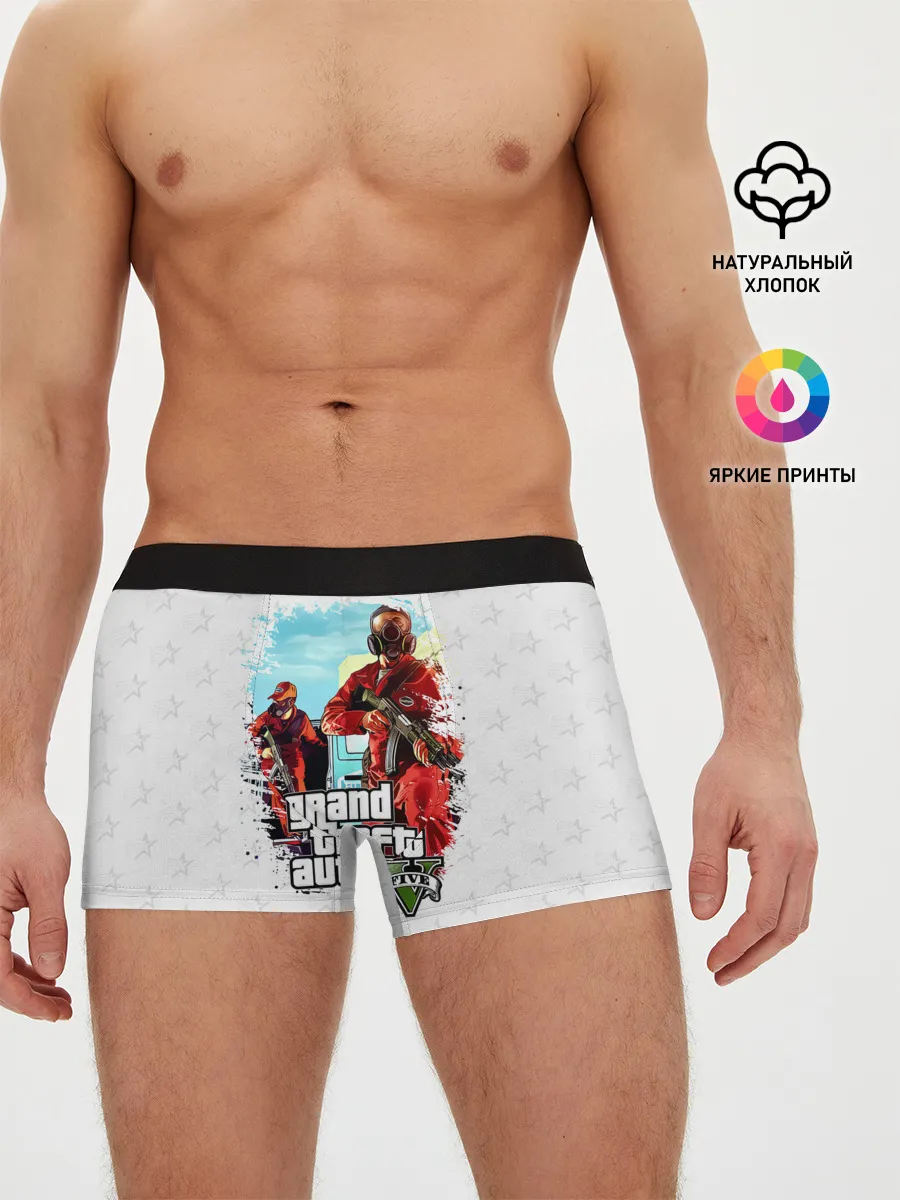 Мужские трусы боксеры / Grand Theft Auto ограбление