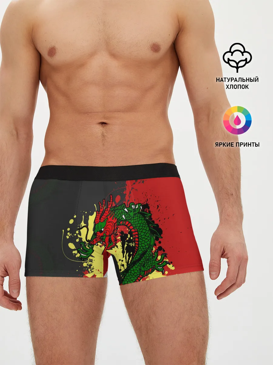 Мужские трусы боксеры / Chinese dragon