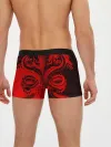 Мужские трусы боксеры / BLACK RED DRAGONS TATOO