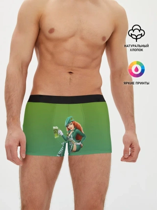 Мужские трусы боксеры / девушка вечеринка на Патрика