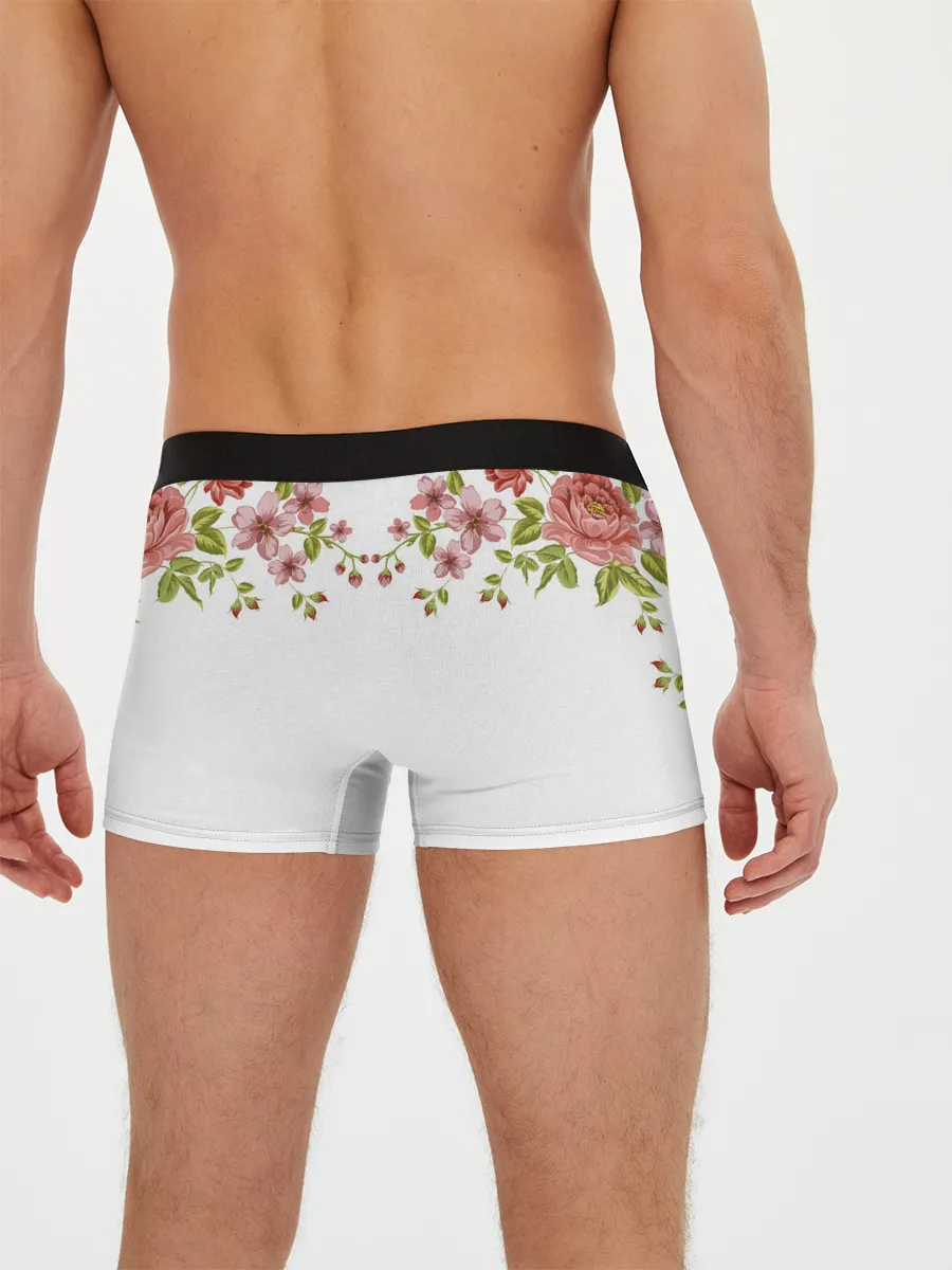 Мужские трусы боксеры / Цветы
