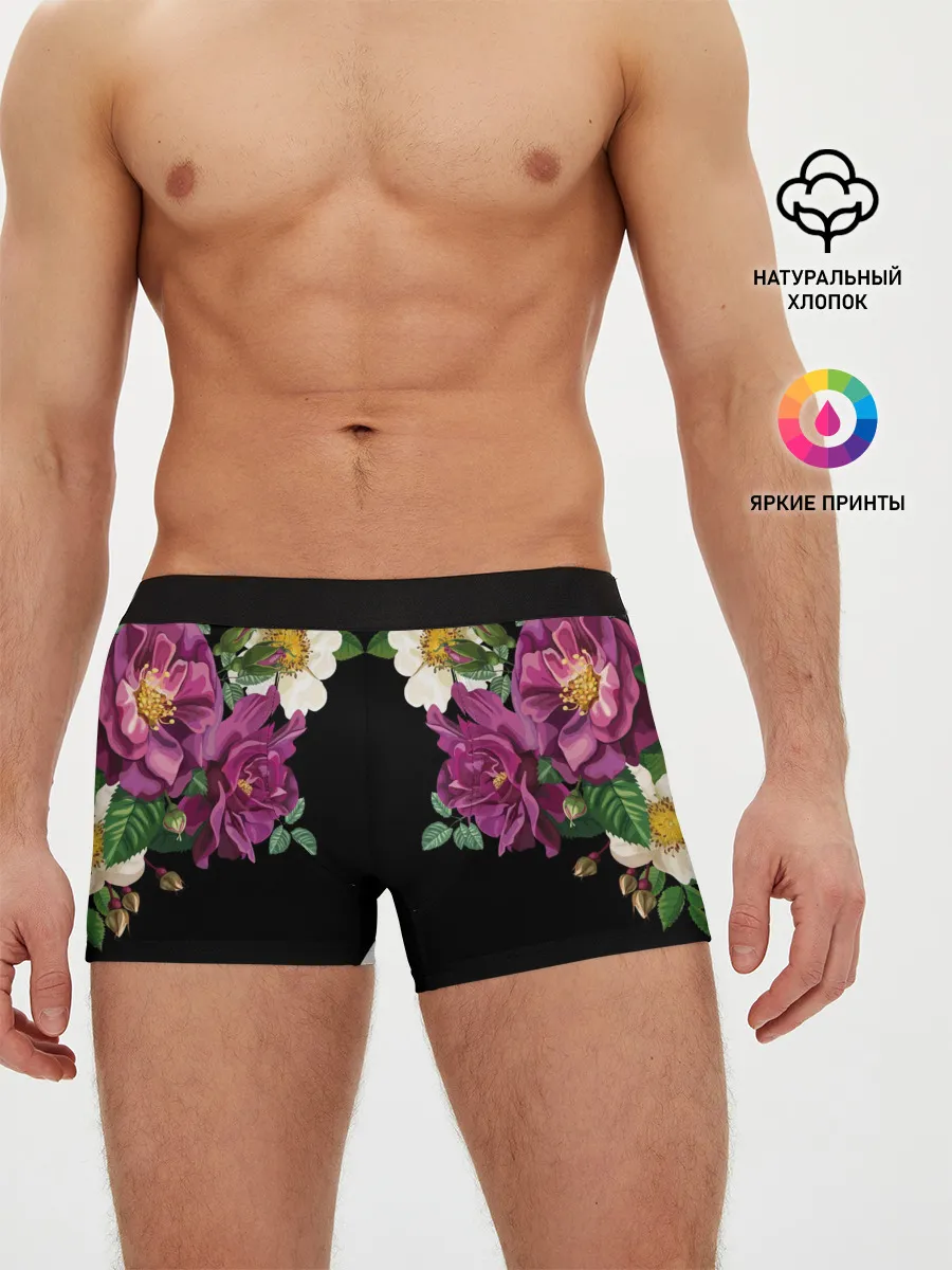 Мужские трусы боксеры / Цветы