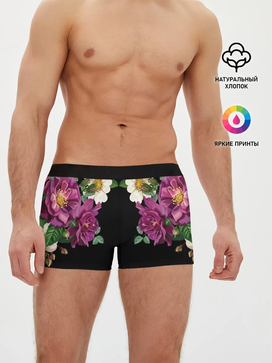 Мужские трусы боксеры / Цветы