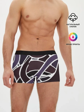 Мужские трусы боксеры / Линейная текстура