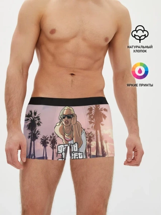 Мужские трусы боксеры / Grand Theft Auto V девушка