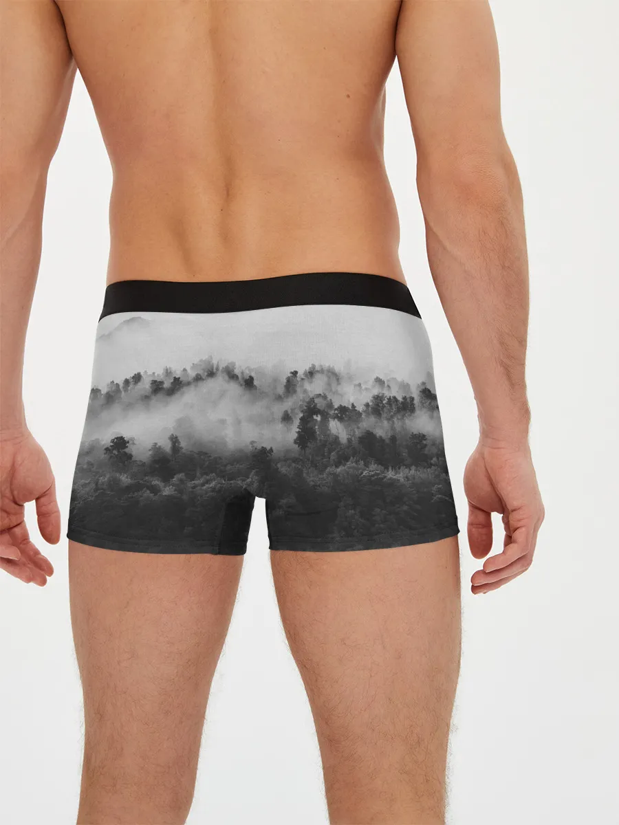 Мужские трусы боксеры / Волк в лесу
