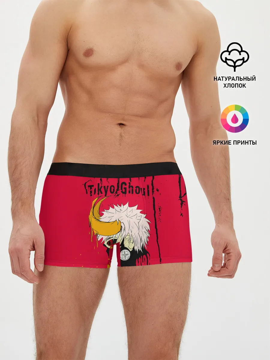 Мужские трусы боксеры / Токийский гуль рогатый