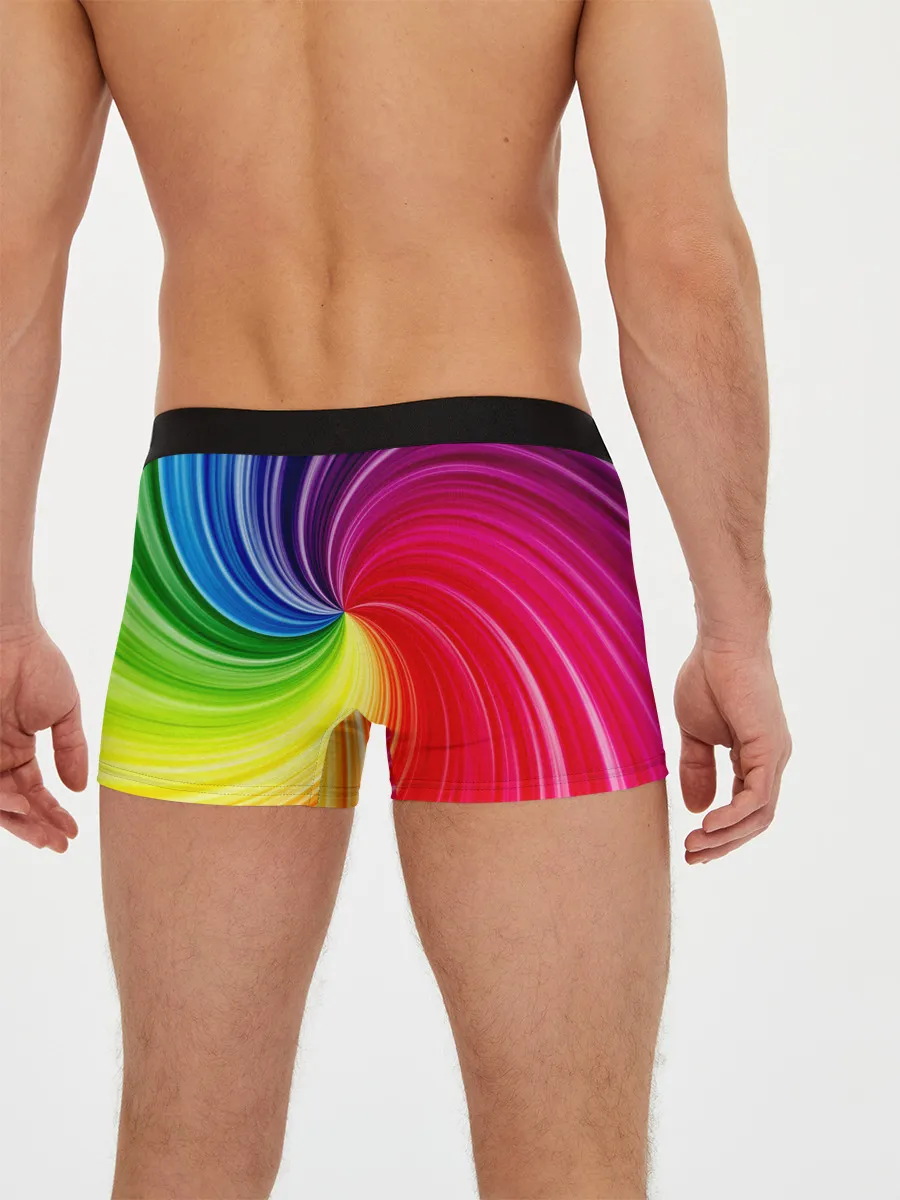 Мужские трусы боксеры / Радужный череп