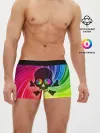 Мужские трусы боксеры / Радужный череп