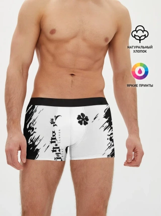 Мужские трусы боксеры / черный клеывер аниме