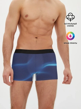 Мужские трусы боксеры / 3D волна